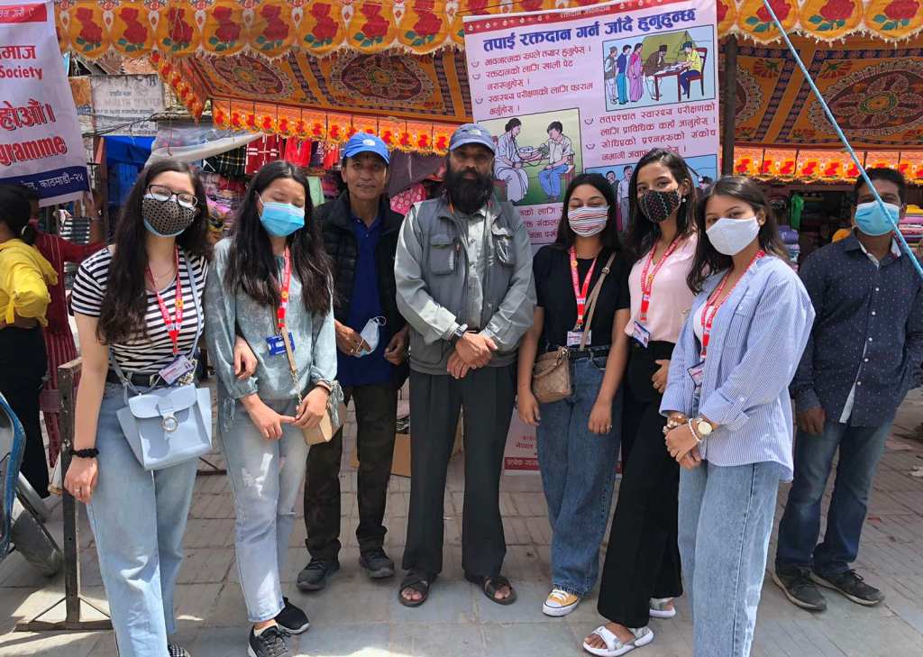 नगरसमितिको संयोजन एवं व्यवस्थापनमा रक्तदान
